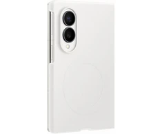 Dėklas EF971CWE Silicone Magnet Samsung Galaxy Fold 8, Baltas
