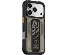 Dėklas Skinarma Aegis skirtas Apple iPhone 17 Pro Magnetic Charging + Grip Stand pilkos spalvos