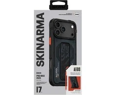 „Skinarma Aegis“ dėklas, skirtas „iPhone 17 Pro Max“, magnetinis įkrovimas ir laikiklis, tamsiai mėlynas