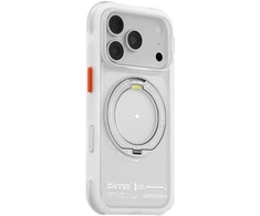 Dėklas Skinarma Atlas MagSafe + Rotating Kick Stand do iPhone 18 Pro / 17 Pro balta