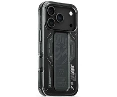 Skinarma Helio dėklas skirtas Apple iPhone 17 Pro Magnetic Charging + Grip Stand Graphite