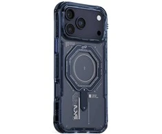 Dėklas Skinarma Magma do iPhone 17 Pro Magnetic Charging mėlyna