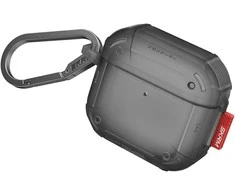 Dėklas Skinarma Mecha CE skirtas AirPods 4 smoke