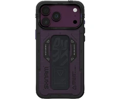 Dėklas Case Skinarma Phantom MagSafe + Grip Stand for iPhone 18 Pro Max / 17 Pro Max burgundy
