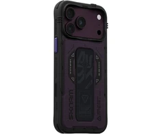 Dėklas Case Skinarma Phantom MagSafe + Grip Stand for iPhone 18 Pro Max / 17 Pro Max burgundy