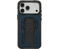 Dėklas Skinarma Phantom MagSafe + laikiklis su stovu, skirtas iPhone 18 Pro Max / 17 Pro Max, mėlynas