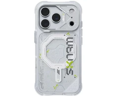 Dėklas Skinarma Sonar MagSafe, skirtas iPhone 18 Pro / 17 Pro, baltas