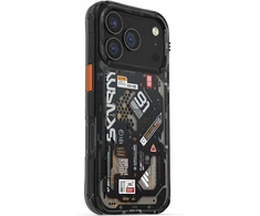 Skinarma Spectra dėklas skirtas Apple iPhone 17 Pro Magnetic Charging juodos spalvos