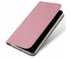 Dėklas Smart Magnet book Xiaomi Redmi 12rožinio aukso spalvos