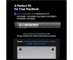 SPIGEN AIRSKIN MACBOOK PRO 14 M1-M5 PRO / M5 PRO MAX 2021-2026 FROST Juodas