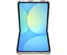 Dėklas Spigen AirSkin Mag MagSafe Samsung Galaxy Z Flip 7 Crystal skaidrus ir baltos spalvos