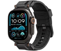 Spigen DuraPro Armor – dirželis, skirtas Watch 44/45/46/49 mm (juodos spalvos versija)