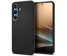 Spigen dėklas LIQUID AIR skirtas Samsung Galaxy S25 matte juodos spalvos