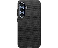 Spigen dėklas LIQUID AIR skirtas Samsung Galaxy S25 matte juodos spalvos