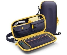 Spigen Nano Pop Pro Pouch for Nintendo Switch 2 - Navy Mėlyna and Geltona