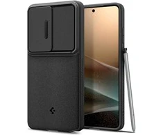 Spigen Optik Armor dėklas skirtas Samsung Galaxy S26 Ultra – juodos spalvos