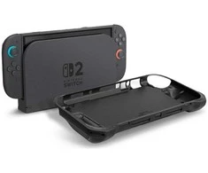 „Spigen Rugged Armor“ dėklas, skirtas „Nintendo Switch 2“ – matinis juodas