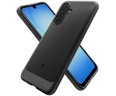 Spigen Rugged Armor dėklas skirtas Samsung Galaxy A17 – matinis juodos spalvos