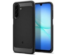 Spigen Rugged Armor dėklas skirtas Samsung Galaxy A17 – matinis juodos spalvos