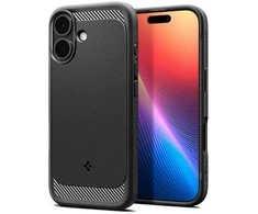 „Spigen Rugged Armor Mag MagSafe“ dėklas, skirtas iPhone 17 – matinis juodas