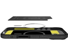 „Spigen Rugged Armor Mag MagSafe“ dėklas, skirtas iPhone 17 – matinis juodas