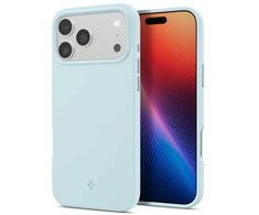 Dėklas Spigen Silicone Fit MagSafe, mute mėlynas - iPhone 17 Pro Max