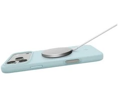 Dėklas Spigen Silicone Fit MagSafe, mute mėlynas - iPhone 17 Pro Max