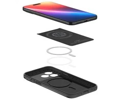 Dėklas Spigen Thin Fit MagSafe, juodas - iPhone 17 Pro Max