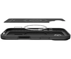 Spigen Thin Fit MagSafe dėklas skirtas Apple iPhone 17 – juodos spalvos