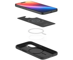 Spigen Thin Fit MagSafe dėklas skirtas Apple iPhone 17 – juodos spalvos