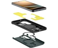 Spigen Tough Armor Mag MagSafe dėklas skirtas Samsung Galaxy S26 Ultra – žalios spalvos