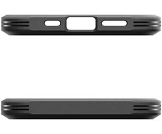 Spigen Tough Armor MagSafe Apple iPhone SE 4 (2025) su Stand – dėklas telefonui juodos spalvos