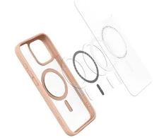 Dėklas Spigen Ultra Hybrid ”T” Mag Magsafe iPhone 16 Pro rožinė