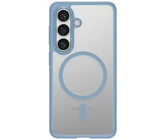 Spigen Ultra Hybrid Mag MagSafe dėklas skirtas Samsung Galaxy S26+ – skaidrus ir mėlynos spalvos