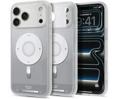 Dėklas Spigen Ultra Hybrid MagSafe iPhone 17 Pro / 18 Pro KLASIKINIS SIDABRINIS