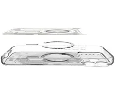 Dėklas „Spigen Ultra Hybrid MagSafe“, „Zero One“ baltos – „iPhone 17 Pro Max“
