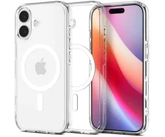 Spigen Ultra Hybrid MagSafe dėklas skirtas Apple iPhone 17 – skaidrus and baltos spalvos