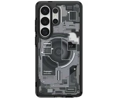 Spigen Ultra Hybrid Mag MagSafe dėklas skirtas Samsung Galaxy S26 Ultra Zero One – Clear Juodas