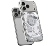 Dėklas „Spigen Ultra Hybrid MagSafe“, „Zero One“ baltos – „iPhone 17 Pro Max“