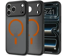 Dėklas Spigen Ultra Hybrid Mag MagSafe do iPhone 18 Pro Max / 17 Pro Max juoda-oranžinė