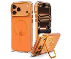 Dėklas Spigen Ultra Hybrid Optik S MagSafe do iPhone 17 Pro / 18 Pro permatomas oranžinė