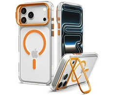 Dėklas Spigen Ultra Hybrid Optik S MagSafe do iPhone 17 Pro Max / 18 Pro Max permatomas oranžinė