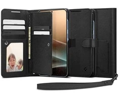 Spigen Wallet "S" Samsung Galaxy S25 Plus – dėklas telefonui juodos spalvos