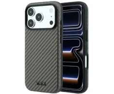 Dėklas Tumi Carbon MagSafe do iPhone 18 Pro Max / 17 Pro Max antracytowy
