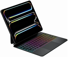Dėklas Typecase Edge Pro su klaviatūra do iPad Air 13" M2 2024 / M3 2025 / M4 2026 juoda