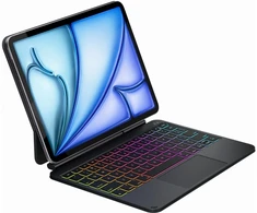 Dėklas Typecase Edge Pro su klaviatūra do iPad Pro 11" M4 2024 / M5 2025 juoda