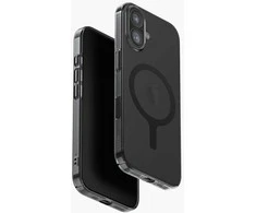 UNIQ Airsuit Dėklas skirtas Apple iPhone 17 Magclick Charging juodos spalvos