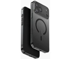 UNIQ Airsuit dėklas skirtas Apple iPhone 17 Pro Max Magclick Charging juodos spalvos