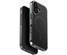 UNIQ Clario dėklas skirtas Apple iPhone 17 Magclick Charging juodos spalvos