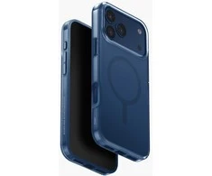 UNIQ Clario dėklas skirtas Apple iPhone 17 Pro Max Magclick Charging mėlynos spalvos